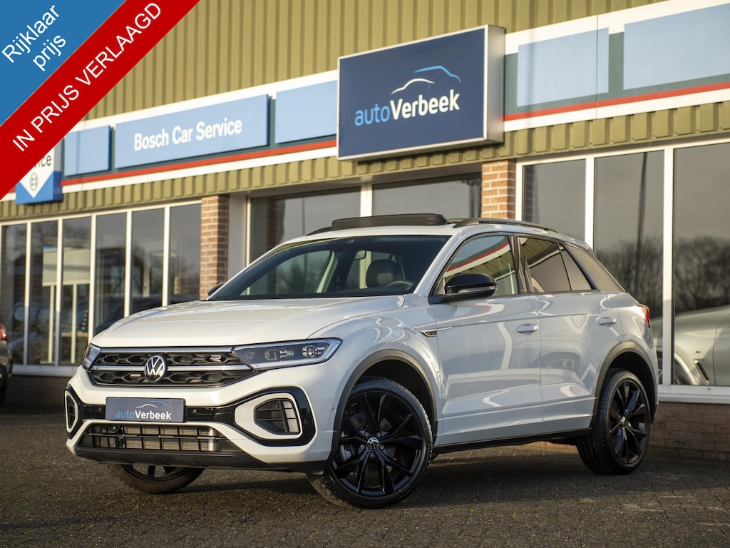 Volkswagen T-Roc 1.5 TSI R-Line Black Style Edition | Pano | Navi | App-connect | LED Plus | 19" LMV Black | Nw.prijs € 55.660,-!