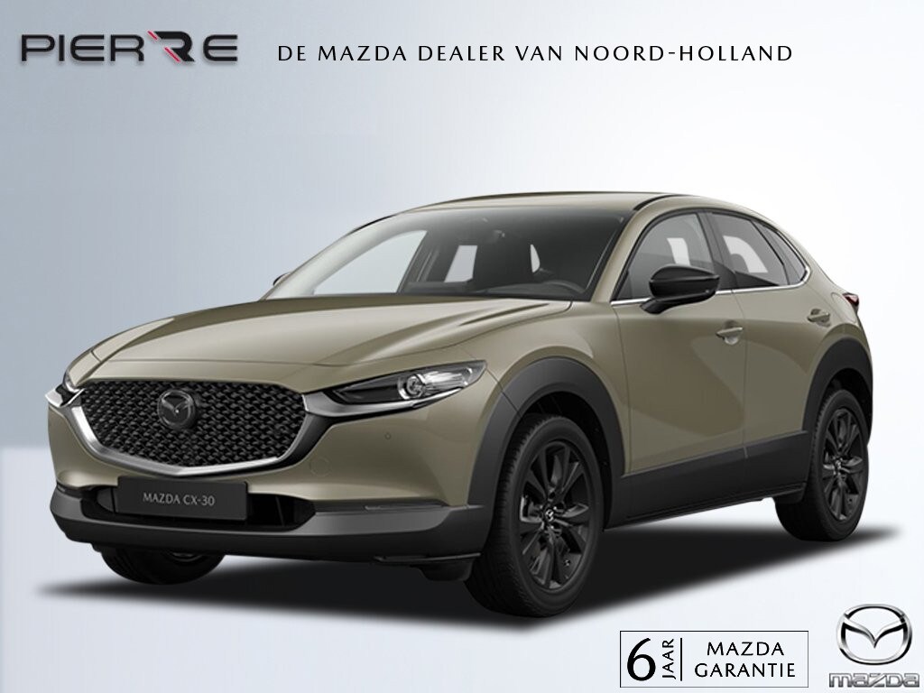 Mazda CX-30 2.5 e-SkyActiv-G M AUTOMAAT Hybrid Homura NAVI | 18 INCH LMV | ACHTERUITRIJCAMERA | LED 43.590,- -€ 3000 inruilvoordeel 6 JAAR GARANTIE!