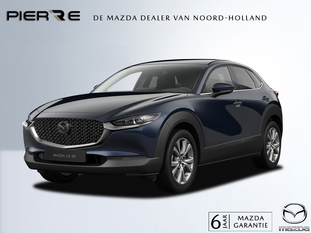 Mazda CX-30 2.5 e-SkyActiv-G M AUTOMAAT Hybrid Exclusive-line NAVI | ACHTERUITRIJCAMERA | BOSE | 18 INCH LMV 10 YEARS DEAL: €3.500,- EXTRA INRUIL