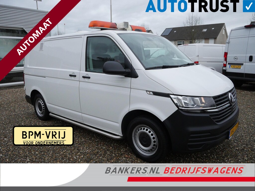 Volkswagen Transporter 2.0 TDI 150PK DSG AC K9-bewaking hondenvervoer 2 x Schuifdeur zoeklicht inrichting standkachel UNIEK