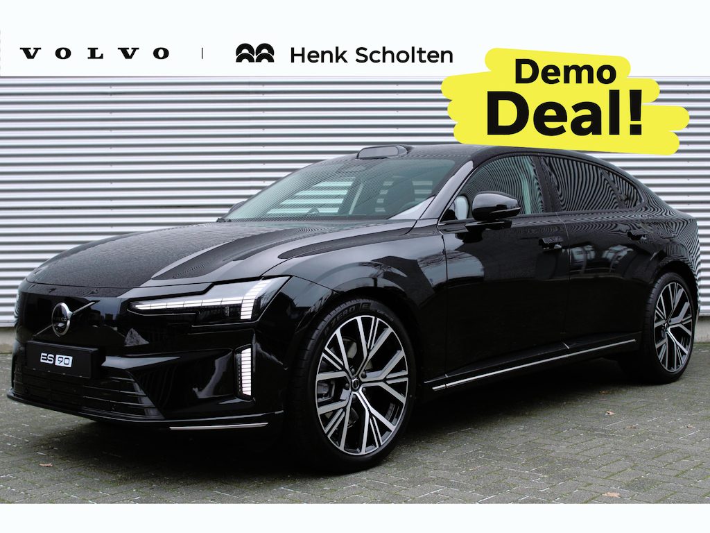 Volvo ES90 Single Motor Extended Range Ultra 92 kWh | SOH-waarde 100% | DEMO DEAL | Elektrochromatisch Panoramadak | Actieve luchtvering met FOUR-C | Chrome Pack | Hogeresolutie Pixel-Lampen | Bowers & Wilkins Audiosysteem | 22" 5-Y-spaaks Glossy Black Diamond Cut | 4-Zone Electronic Climate Control | Soft Close | 360°-camera met 3D-weergave | Volvo Guard Alarm | BLIS™ (Blind Spot Information System) | Elektrisch Verstelbare Stuurkolom | Head-up Display | Massagefunctie Voorstoelen | Voorstoelen Verwarmbaar | Achterbank Verwarmbaar | Stuurverwarming | Stoelventilatie