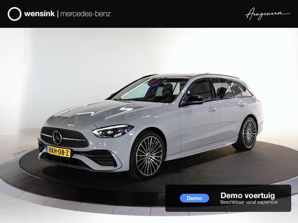 Mercedes-Benz C-klasse Estate 300e Business Solution AMG | Panoramaschuifdak | Burmester | Rijassistentiepakket | DIGITAL LIGHT | Trekhaak |