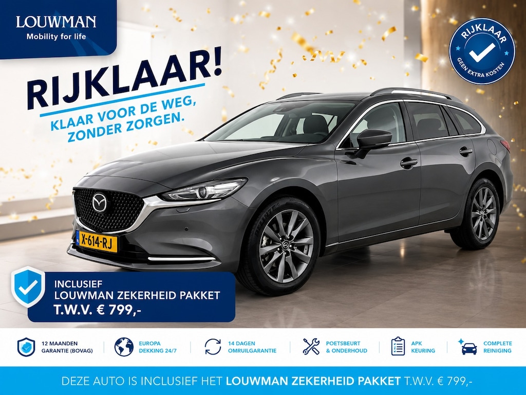 Mazda 6 Sportbreak 2.0 SkyActiv-G 165 Centre-Line Automaat | RIJKLAAR INCLUSIEF AFLEVERPAKKET TWV €799,- | Gratis-museum-arrangement