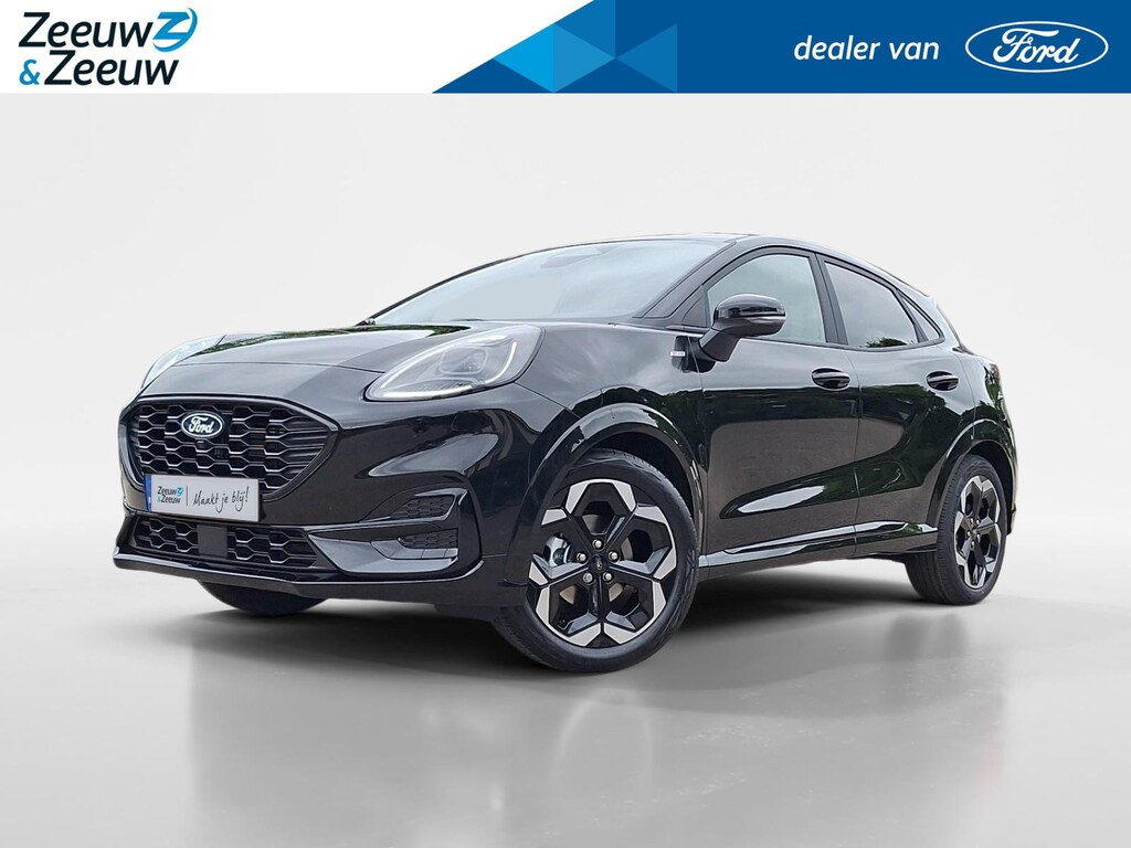 Ford Puma 1.0 EcoBoost Hybrid ST-Line X | !gratis upgrade naar automaat! | Winterpack | 18" Lichtmetaal | Camera | Apple Carplay&Android Auto | Led verlichting | Halfleer | Parkeersensoren | Navigatie | B&O Audio | Nieuw te bestellen |