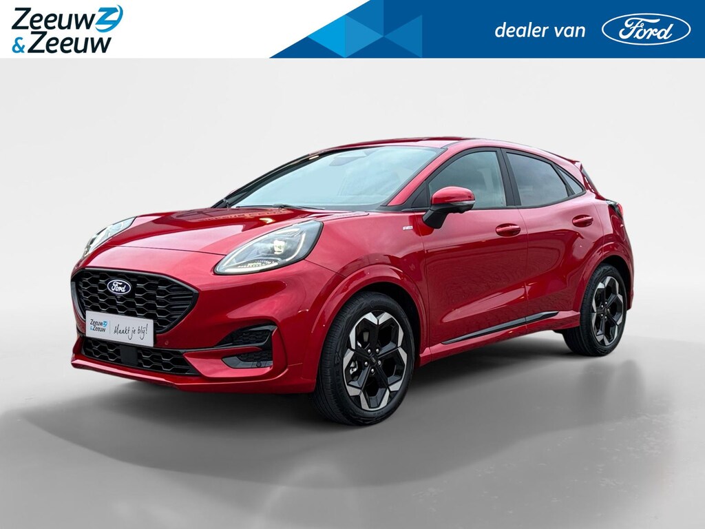 Ford Puma 1.0 EcoBoost Hybrid ST-Line X | !gratis automaat! | Driver Assistancepack | Winterpack | 18" Lichtmetaal | Led verlichting | 360Camera | Adaptive Cruisecontrol | Dodehoekdetectie | Apple Carplay&Android Auto | Nieuw te bestellen! |