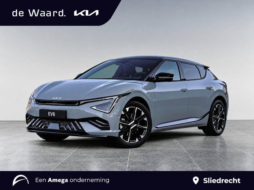 Kia EV6 GT-Line 84kWh 228pk | €3.795 VOORRAADVOORDEEL | DIRECT LEVERBAAR | SCHUIF/KANTELDAK | HEAD-UP DISPLAY | MERIDIAN® PREMIUM AUDIO  | 20" LM-VELGEN (GT-LINE) | 360˚ CAMERA |
