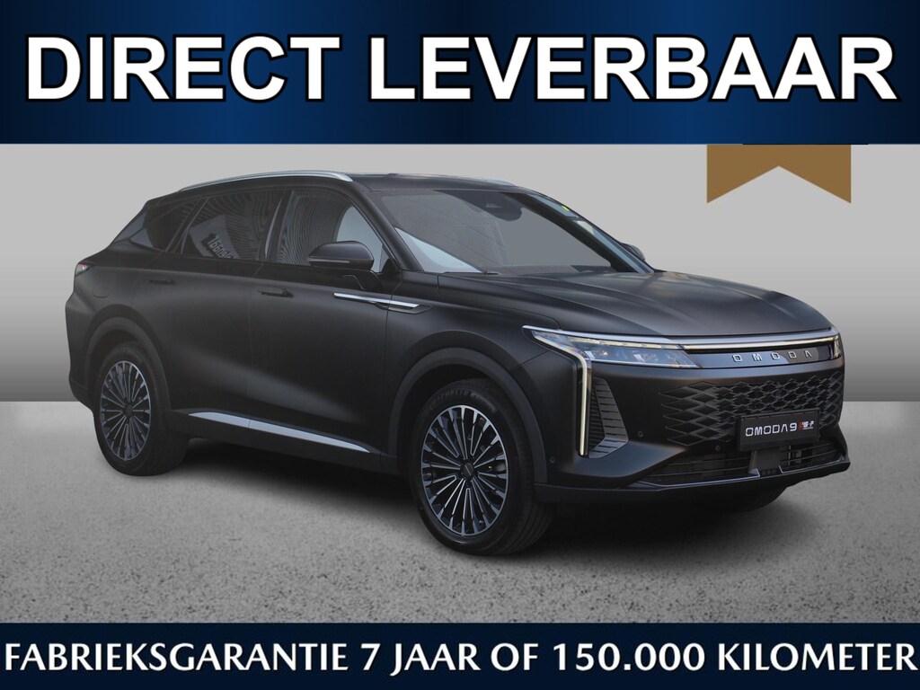 Omoda 9 Premium 1.5 PHEV 537pk | Direct leverbaar | €6000,- zomervoordeel* | Adaptive cruise | Leder | Pano dak | HUD | 360 cam | Keyless | 20 inch