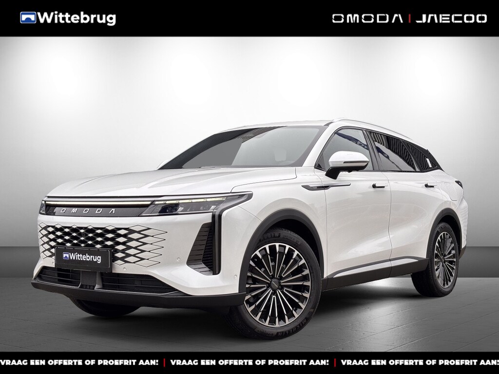 Omoda 9 SHS Premium Plug-In Hybride Automaat met 1100 km Range, Lederen bekleding, Elektrsiche stoelverstelling voor en achter