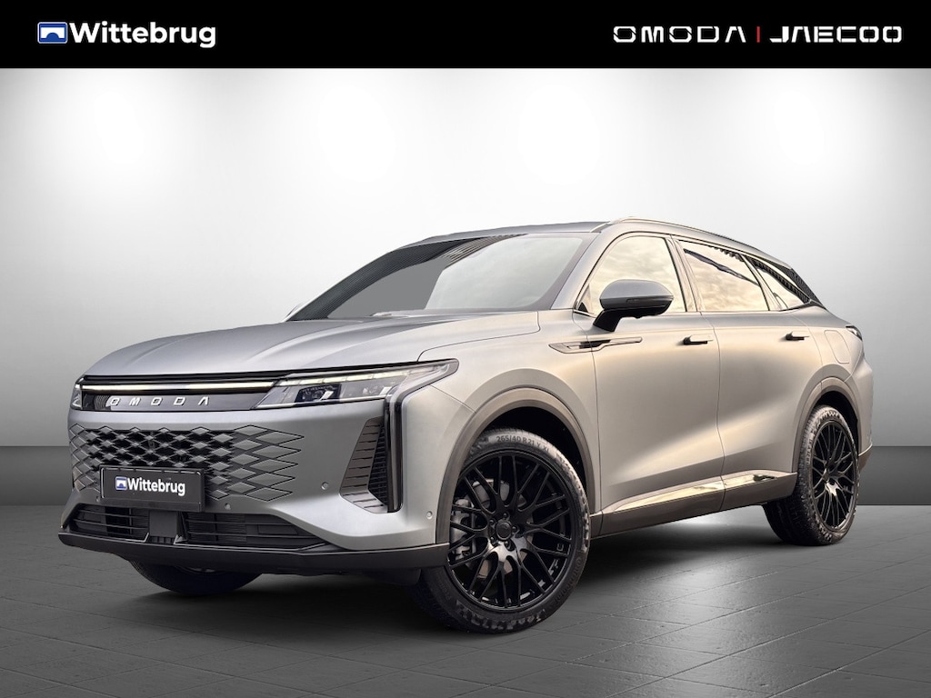 Omoda 9 SHS Premium Black Pack Plug-In Hybride Automaat met 1100 km Range, Black Pack, 21 inch Lichtmetalen velgen, Lederen bekleding, Elektrsiche stoelverstelling voor en achter