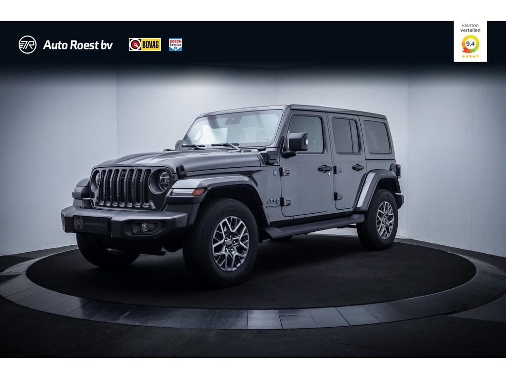 Jeep Wrangler Unlimited 4Xe 80th ANNIVERSERY FULL LED | LEDER | CAMERA | STUUR+STOELVERW | ACC | DAB | NAVI | PDC V+A | LMV 18''