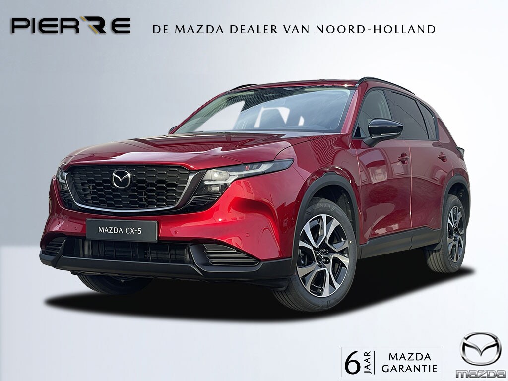 Mazda CX-5 2.5 E-SKYACTIV G 141 AUTOMAAT Centre-Line | NAVI | 19 INCH | HEAD-UP DISPLAY | 6 JAAR GARANTIE! NAVI | APPLE CARPLAY / ANDROID 12,9 INCH MAZDA CONNECT-SCHERM