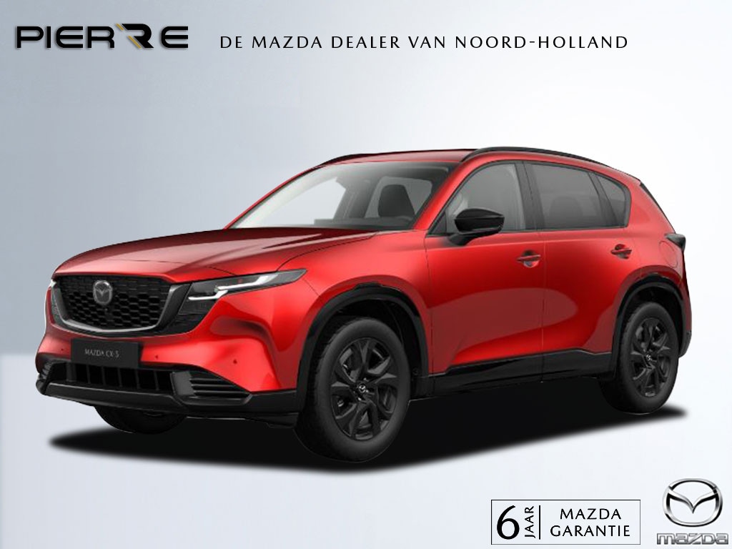 Mazda CX-5 2.5 E-SKYACTIV G 141 AUTOMAAT Homura | LEDER | LED | BOSE | NAVI | 6 JAAR GARANTIE! NAVI | APPLE CARPLAY / ANDROID 15,6 INCH MAZDA CONNECT-SCHERM