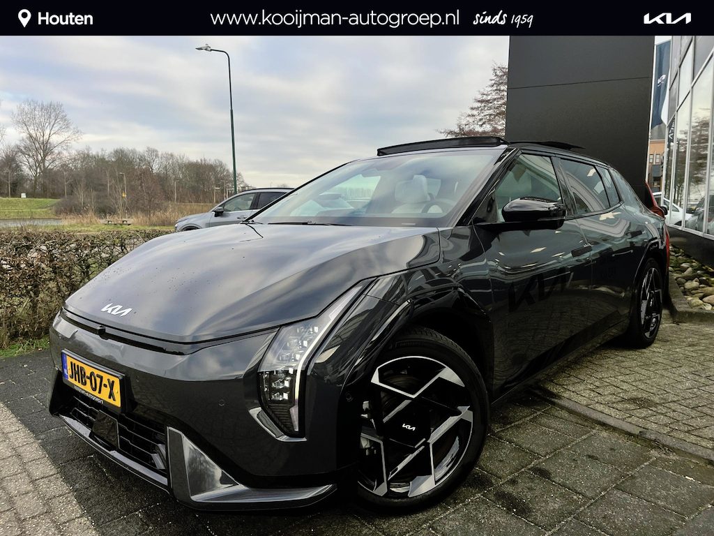 Kia EV4 GT-PlusLine 81.4 kWh Stoelventilatie/verwarming, Eerste Eigenaar, Schuif/Kanteldak , Lederen bekleding, zeer compleet