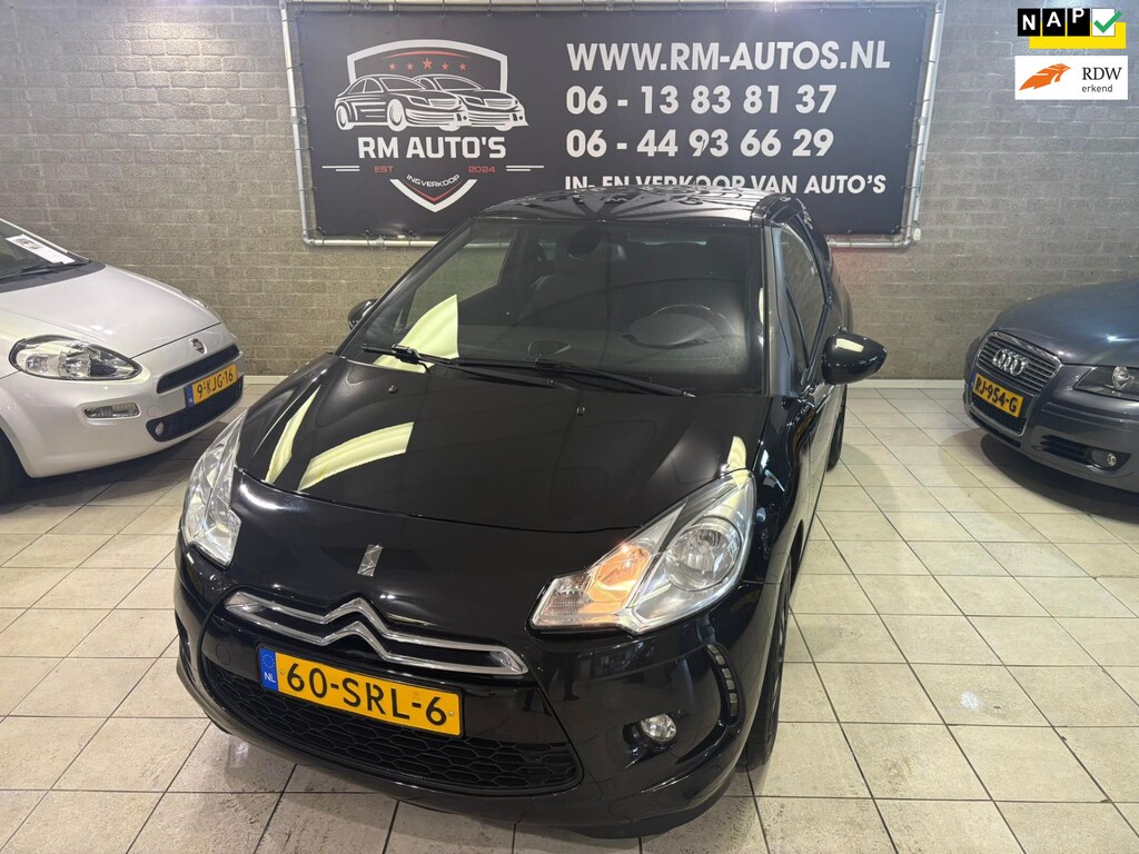 Citroën DS3 1.6 So Chic in Black airco| Cruise| Nieuwe APK