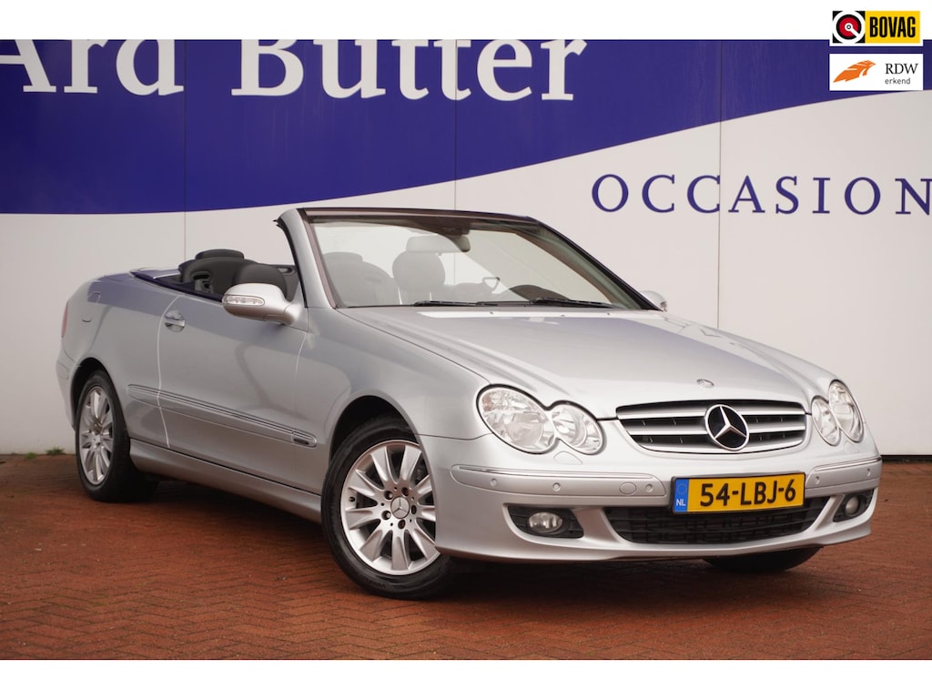 Mercedes-Benz CLK Cabrio 200 K. Elegance / LAGE KMSTAND / PDC / Volleder / Stoelverkoel-verwarm. / = SUPER STAAT+NIEUWE APK