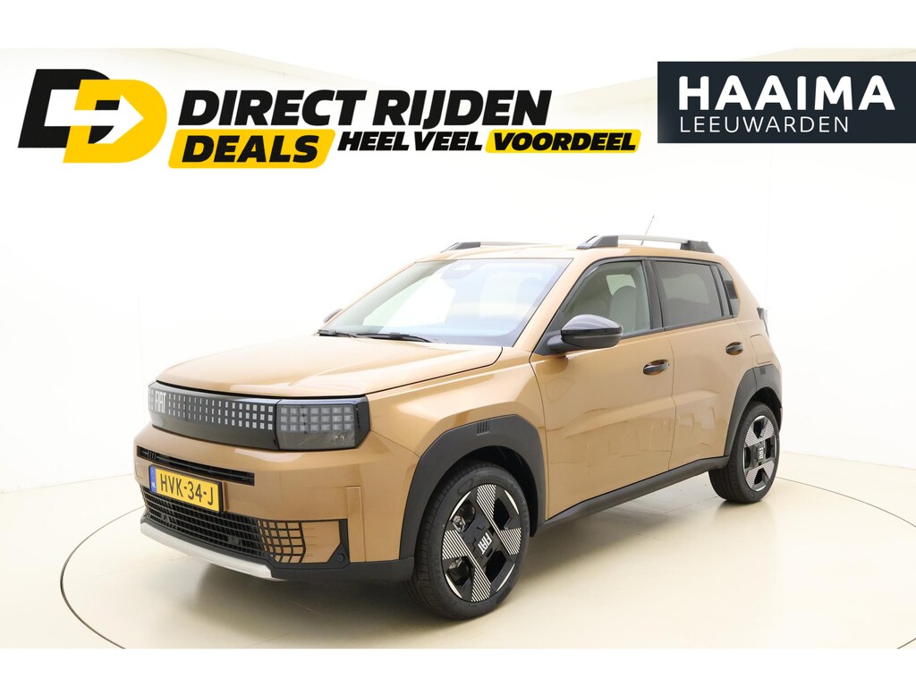 Fiat Grande Panda La Prima 11 kW 44 kWh | Nvigatie | Climate control | Camera | Stoel & Stuurverwarming | NIEUW MODEL | DEMO | Dakrails | Hoge instap