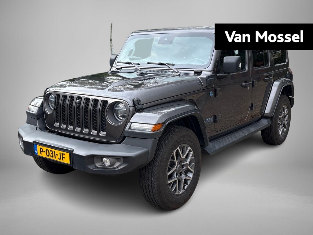 Jeep Wrangler Unlimited 4xe 380 80th Anniversary | Front offroad camera | Navigatie | Leder | Trekhaak | Stoel & Stuurverwarming |