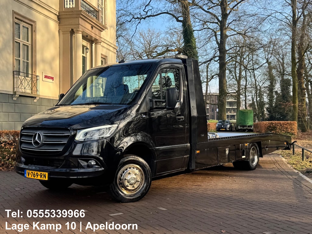 Mercedes-Benz Sprinter 519 3.0 CDI V6 Tijhof Luchtvering 1E-Eigenaar Dealer onderhouden Memory Cruise Full Options Oprijwagen