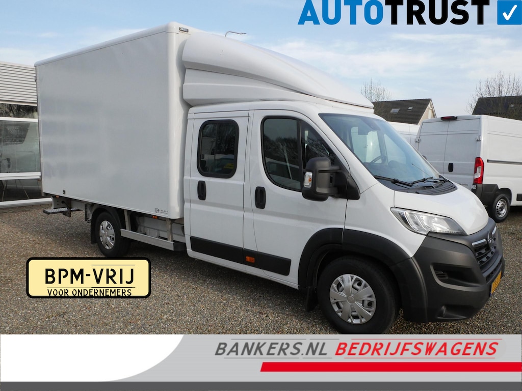 Opel Movano 2.2D 140PK L4 Dubbel Cabine Airco Meubelbak L*B*H = 360*210*220 / Lat om lat betimmering / 2 x Lading vastzetrail op 100 en 207 cm