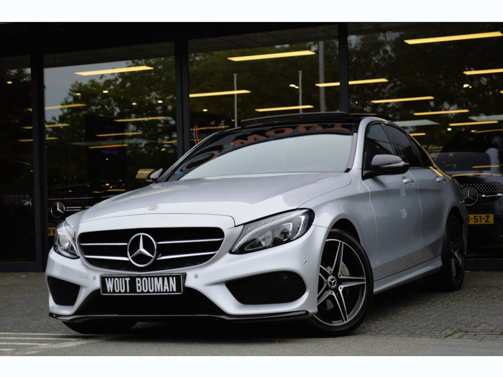 Mercedes-Benz C-klasse 200 4MATIC AMG-Line Led Leder Panorama Night Afn.trekh Pdc