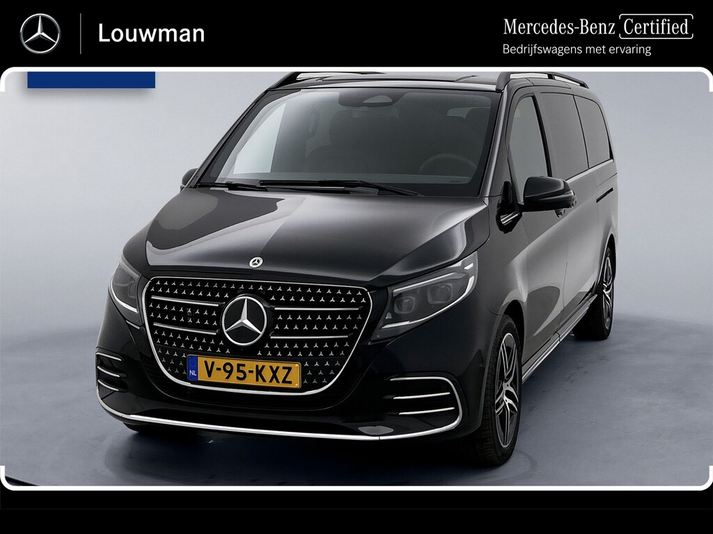 Mercedes-Benz V-klasse 300d 4-MATIC Extra Lang AMG Avantgarde BPM-Vrij Dubbele Cabine 360 Graden Camera Elektrische Schuifdeuren Multibeam LED Adaptieve Cruise Control