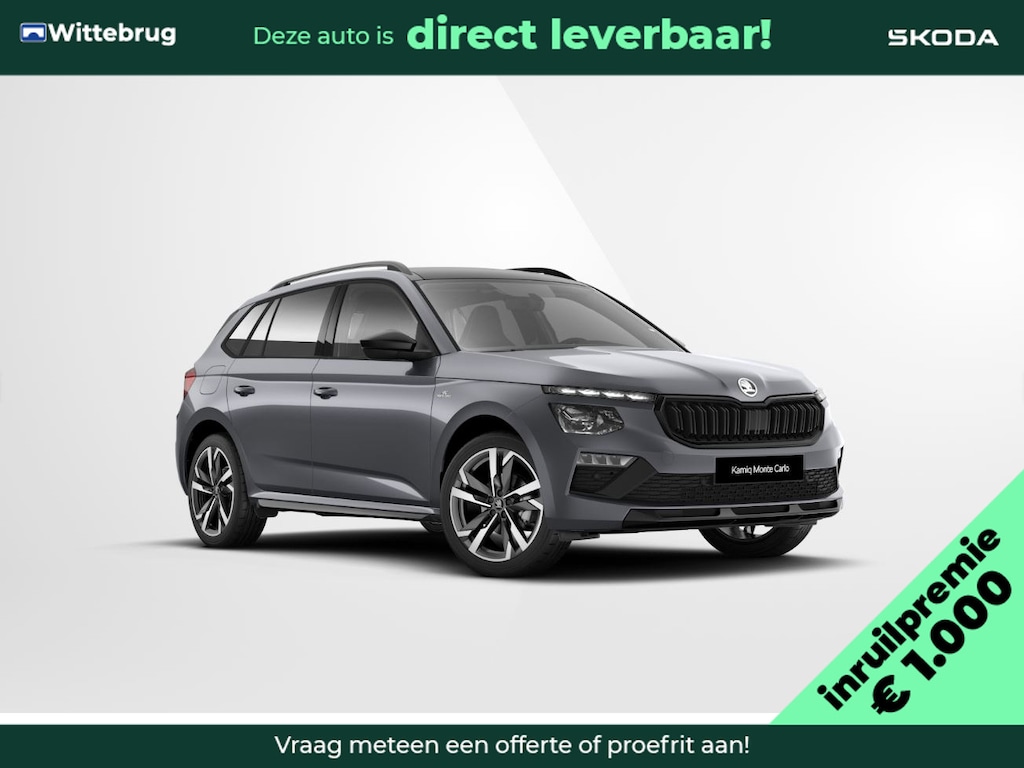 Skoda Kamiq 1.0 TSI Monte Carlo 18" lichtmetalen velgen / Travel assist / Navigatie pakket / Charging