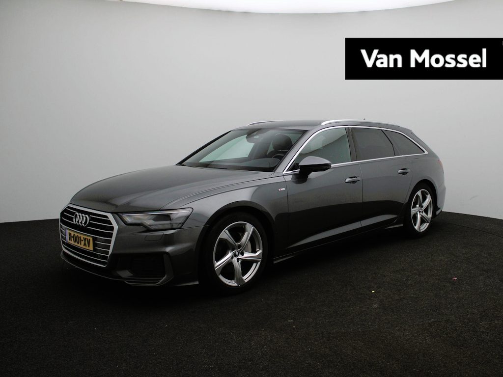 Audi A6 Avant 45 TFSI S edition Trekhaak-pakket | incl. winterbandenset | Veiligheids-pakket | alarmsysteem | Autonomous Emergency Braking |bots herkenning en activatie | cruise control | electronic climate control | LED koplampen | lederen/stof bekleding | lichtmetalen velgen 5-spaaks 19"| navigatiesysteem full map | S Line exterieur | airco separaat achter | lichtmetalen velgen 5-spaaks 19" | voorstoelen verwarmd |