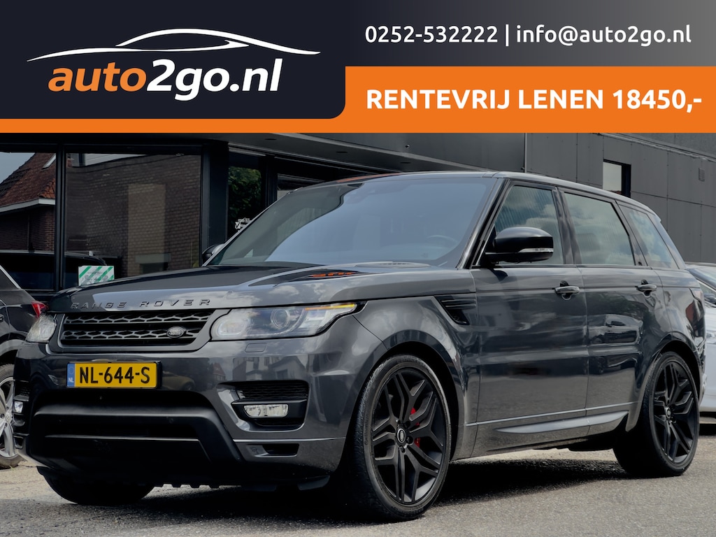 Land Rover Range Rover Sport 3.0 TDV6 AUT8 BLACK-EDITION PANODAK VOL-LEDER 22 INCH-LMV NAVI CAMERA LED PDC