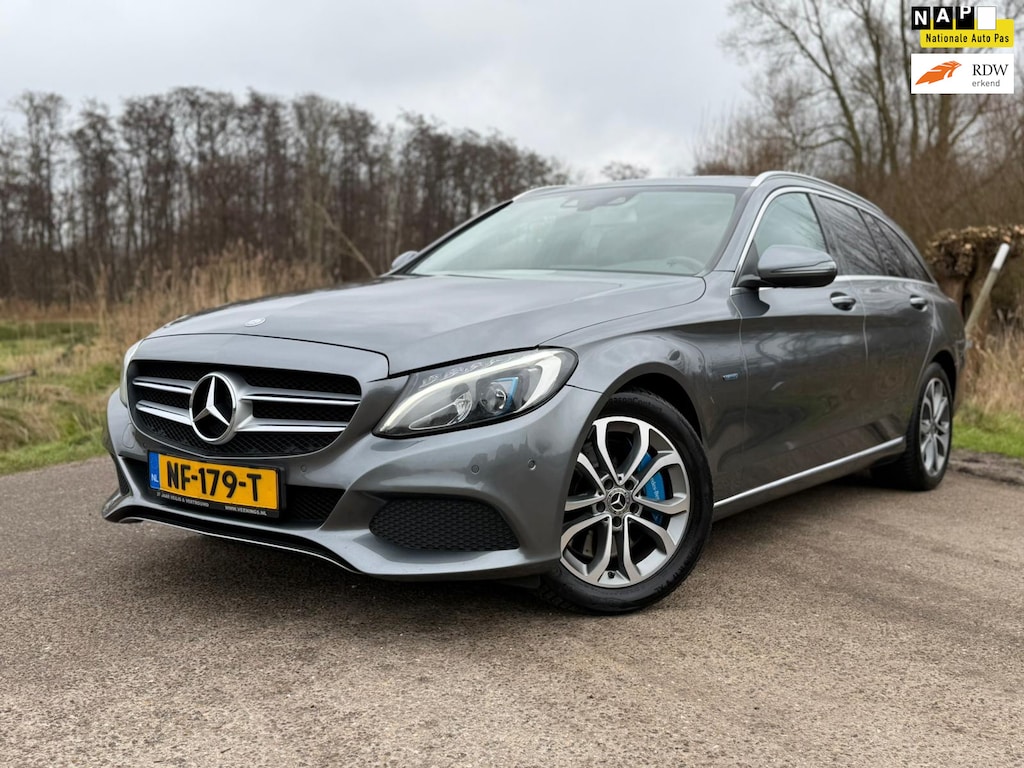 Mercedes-Benz C-klasse Estate 350 e Lease Edition Plus 17inch Cruise Control Leder Clima Navi Stoelverwarming NAP