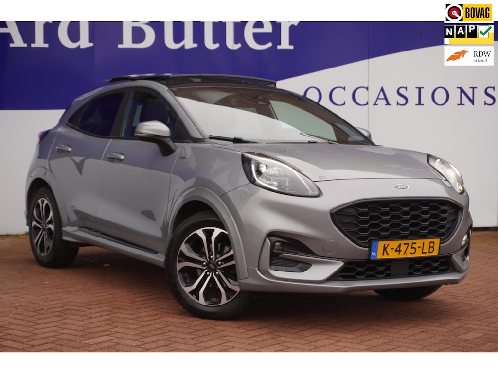 Ford Puma 1.0 EcoBoost ST-Line 125PK= ORIG/NL+Led+Pano-dak+CarPlay+Navigatie+stuur&stoel-verw = ZOMER AKTIE !!