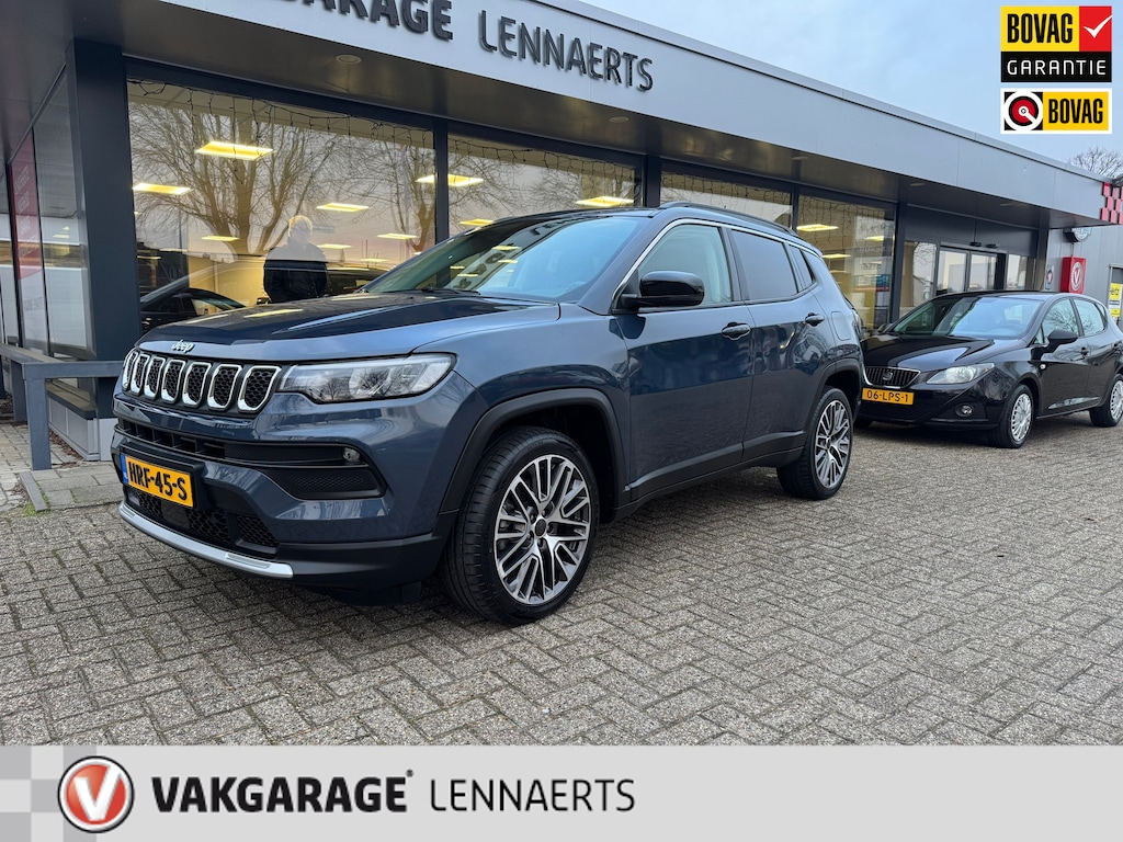 Jeep Compass 4xe 190 Plug-in Hybrid Electric Limited, Rijklaarprijs / 12 mnd Bovag garantie