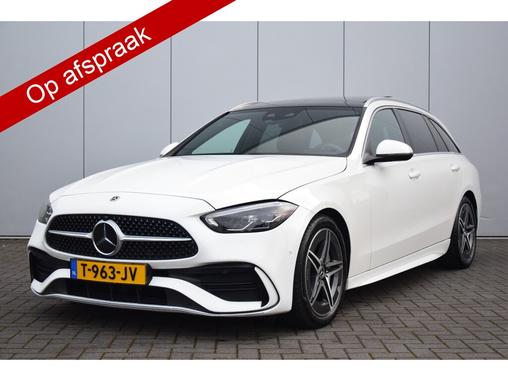 Mercedes-Benz C-klasse Estate 300 d AMG Line Pano/Dak HU Burmeister Leer/Verwarmd