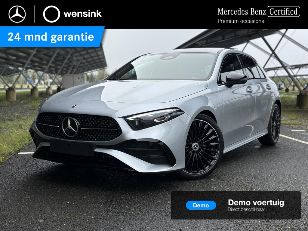 Mercedes-Benz A-klasse 180 Business Solution AMG | Night | Panoramaschuifdak | Achteruitrijcamera | Sfeerverlichting | MULTIBEAM LED | 19 inch AMG-velgen |