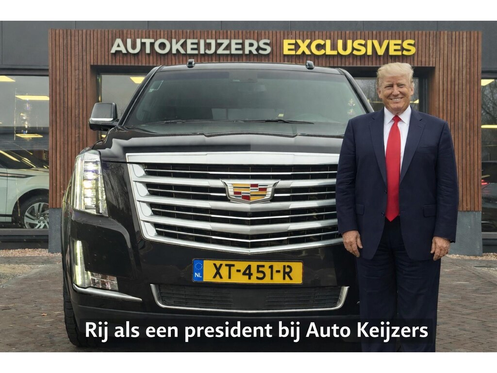 Cadillac Escalade 6.2 V8 Platinum Schuifdak Adapt. Cruise Massage Stoelvent. BOSE Multimedia Trekhaak 22''LM