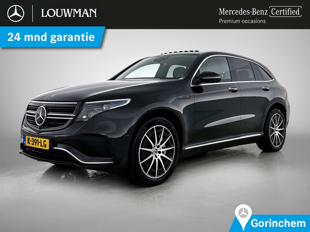 Mercedes-Benz EQC 400 4MATIC Business Solution AMG 80 kWh AMG | Schuif-Kanteldak | Distronic | Burmester® | Head-up display | 360°-Camera | Alarm | MultiBeam Ledkoplampen. Inclusief 24 maanden Mercedes-Benz Certified garantie voor Europa.