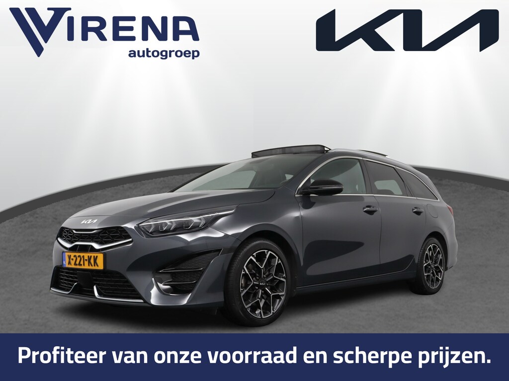 Kia Ceed Sportswagon 1.5 T-GDi GT-Line Automaat - Automatische achterklep - Keyless entry - Achteruitrij camera - Stoel/Stuur verwarming - Adaptieve cruise control - Schuif/kantel dak - Apple Carplay/Android Auto - -Fabrieksgarantie tot 12-2030