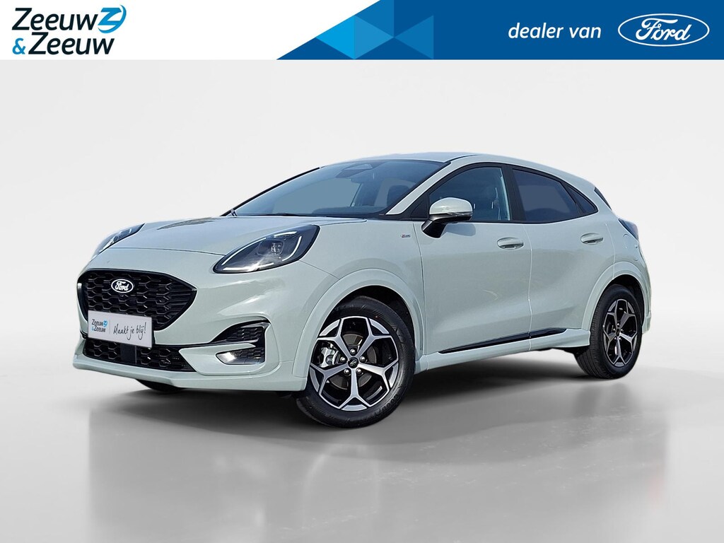 Ford Puma 1.0 EcoBoost Hybrid ST-Line Automaat | | !gratis automaat! | 0,99% rente icm Ford Options | Winterpack | Comfort Pack | Climate Control | El. Achterklep | Camera | Apple Carplay&Andorid Auto | 17" Lichtmetaal | Navigatie | Nieuw te bestellen |