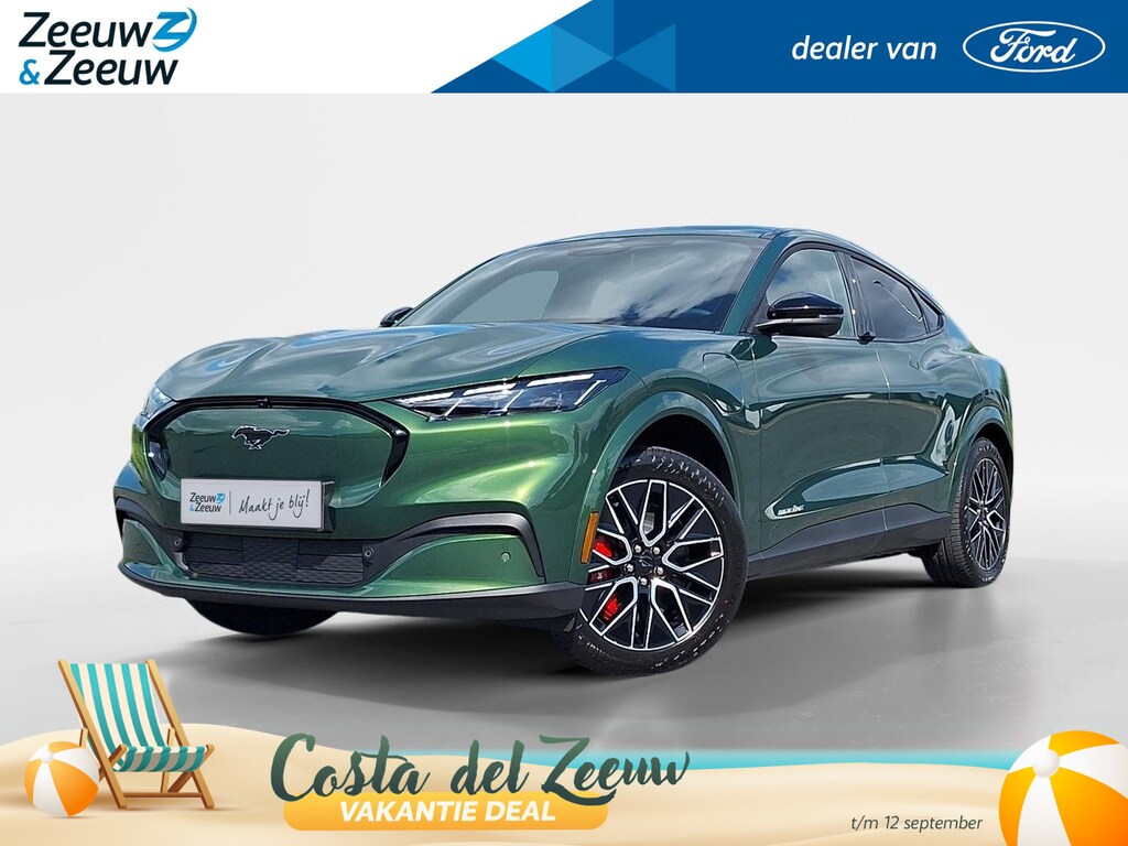 Ford Mustang Mach-E Extended Premium RWD 88 kWh | Technology Pack + | B&O Audio | El. Vert. Bestuurdersstoel+Memorie | Full Led | 360Camera | Adaptive Cruisecontrol | Dodehoekdetectie |