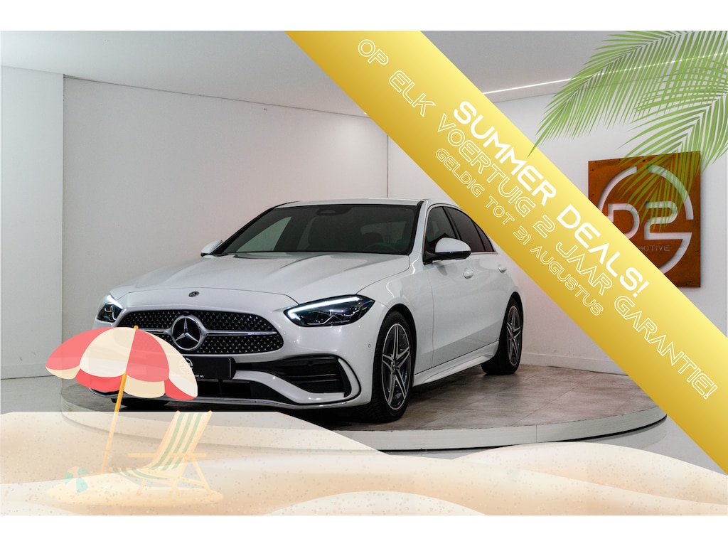 Mercedes-Benz C-klasse 180 AMG Line 170PK | Sfeer | Carplay | Leder | Stoelverw. | 12 MND Garantie