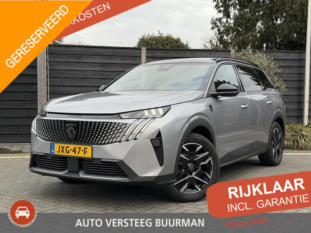 Peugeot 5008 GT 1.2 Hybrid 145PK e-DCS6 Automaat Navigatie, Achteruitrijcamera, Keyless, Stoel & Stuurwielverwarming, Elektrische Achterklep, Parkeersensoren
