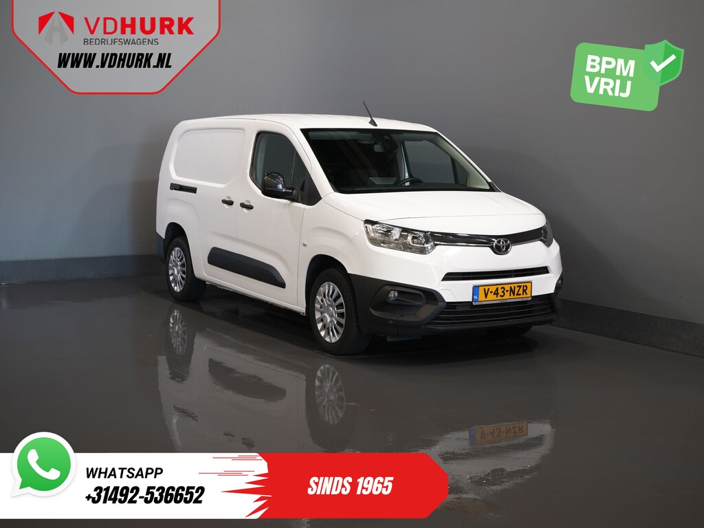 Toyota ProAce City 1.5 130 pk Aut. L2 2x Schuifdeur/ 3 Pers./ Carplay/ Standkachel/ Airco/ Camera/ Cruise/ PDC