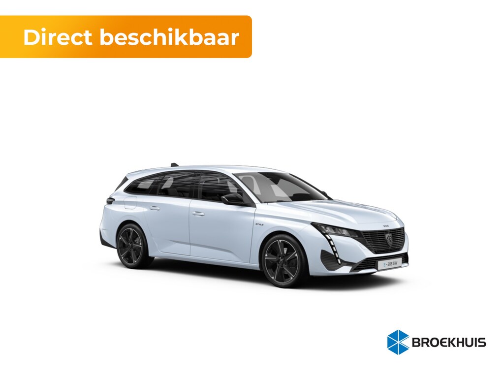 Peugeot e-308 Style | 8 jaar fabrieksgarantie of 160.000 kilometer op het accupakket | Autonomous Emergency Braking d.m.v. radar i.p.v. camera | Climate control met links/rechts gescheiden regeling en high efficiëncy koolstoffilter