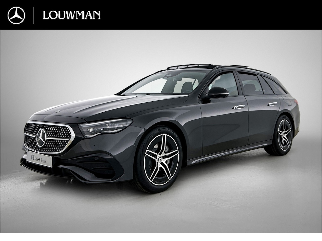 Mercedes-Benz E-klasse Estate 300 e Business Solution AMG | Advanced pakket | Panoramaschuifdak | Trekhaak | Comfortpakket Plus | Nightpakket | Winterpakket | 360°-camera | DIGITAL Light | Memorypakket | Smartphone integratie |
