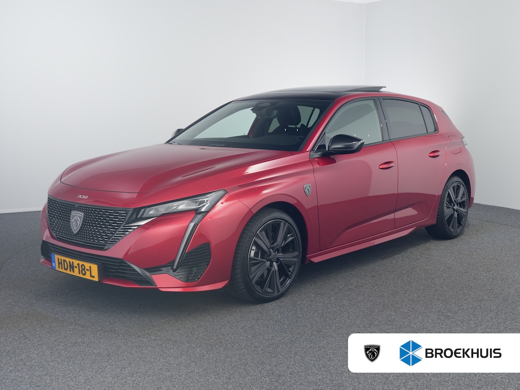 Peugeot 308 1.6 Plug-in Hybrid 180 GT Panoramadak / 360 camera | Achterbank in 3 delen neerklapbaar met skiluik | Achteropkomend verkeer waarschuwing | Achteruitrij assistent