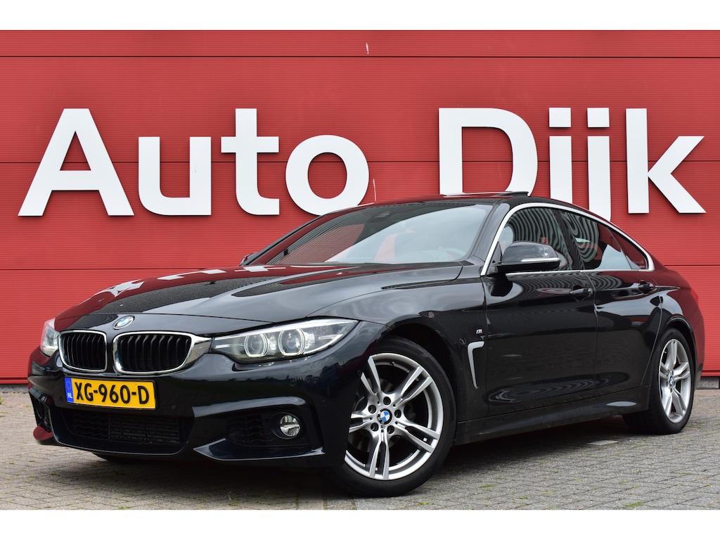 BMW 4-Serie Gran Coupe 418i High Executive M-Sport | LED | Schuifdak | Leder | Camera | HUD | Navi | Clima | Cruise | Elek. kofferklep | PDC V+A | LMV