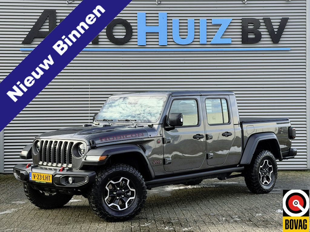 Jeep Gladiator JEEP RUBICON 3.6L V6 5 Zitplaatsen Trekhaak Tonneau cover Carplay Leder LED BTW