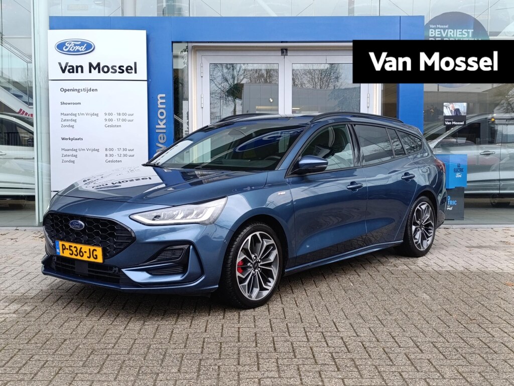 Ford Focus Wagon 1.0 EcoBoost ST Line X Business | Adaptieve Cruise Control | Trekhaak | Stoel/stuur voorruitverwarming | 18 inch LMV | Dodehoekdetectie | Elek. achterklep