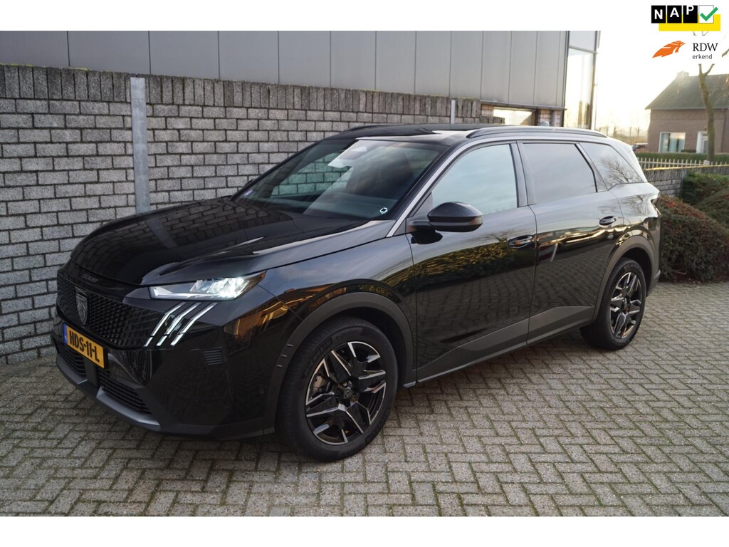 Peugeot 5008 1.2 Hybrid 136 PK Allure Autom 7 Pers Half Leder Sportst Stoel/Stuurverw Navi Camera Adapt Cruise Clima 2x PDC LMV .