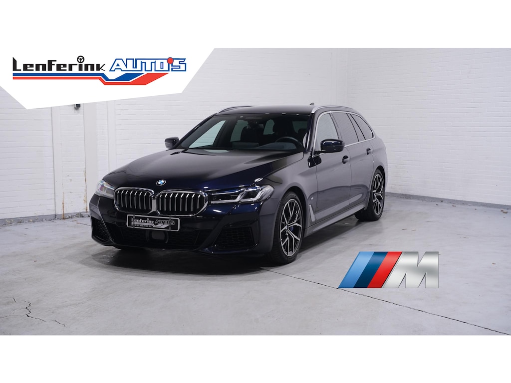 BMW 5-Serie 530i M Sport 1e Eig. NAP NL-auto Laser light Nappa leder Comfort stoelen Memory Harman-kardon 19"-lmv Camera Head-up Apple carplay