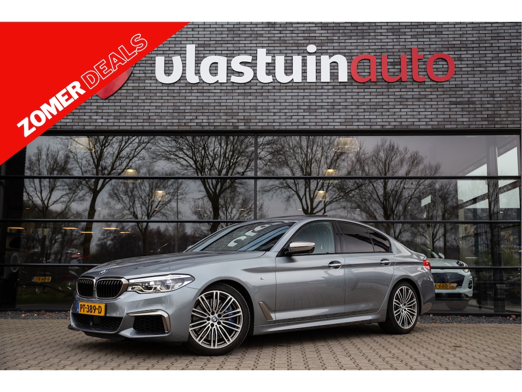 BMW 5-Serie M550i xDrive M-Sport , Comfortstoelen, Pano, H&K, HUD, Adap. cruise, 4-wielsturing